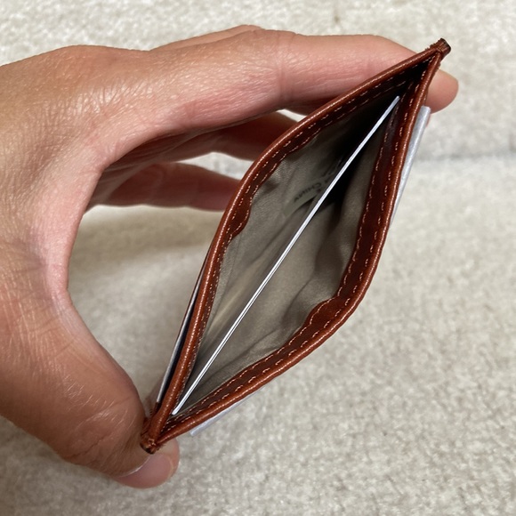 new coach leather card case - Picture 3 of 4